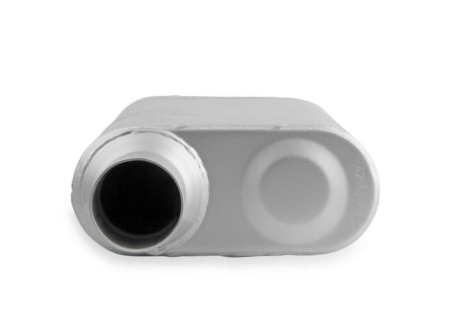 Flowmonster 2-Chamber Muffler 42543-FM 2.50 Offset Inlet _ 2.50 Offset Outlet